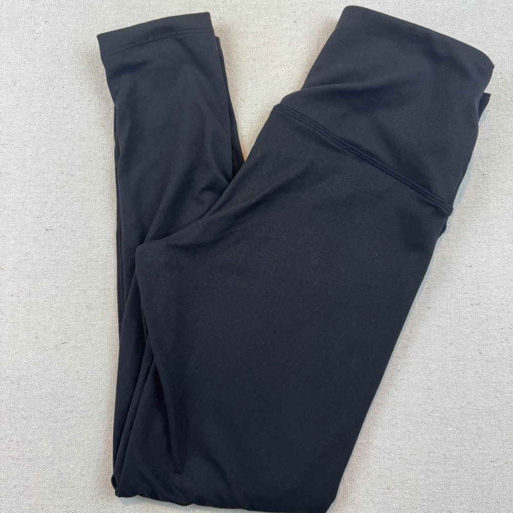 Felina Womens Black High Waisted Athletic Leggings Size Small S Style C6355